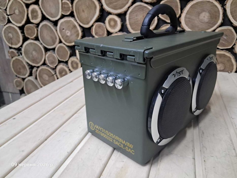 Музичний центр з цинка від патронів 12.7 мм Browning M2 з bluetooth
