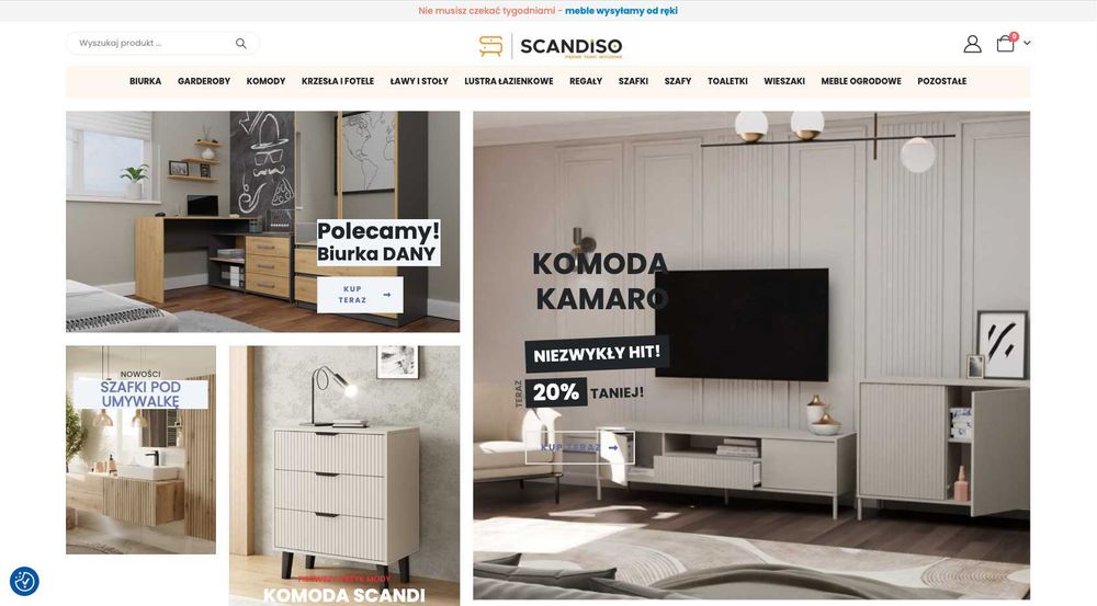 Sprzedam profesjonalny czynny sklep internetowy z meblami dropshipping + GAds + GMC + baza Klientów