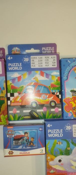Puzzle polecam 5 opak. po 20 + szt.
