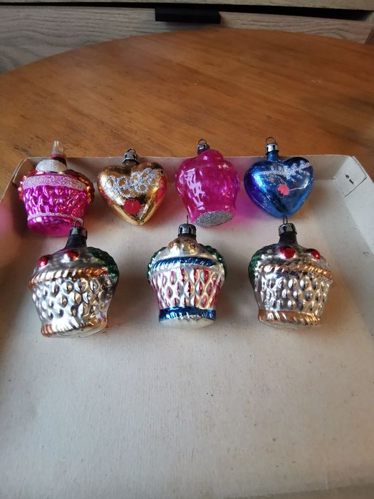 Stare bombki choinkowe z prl mix