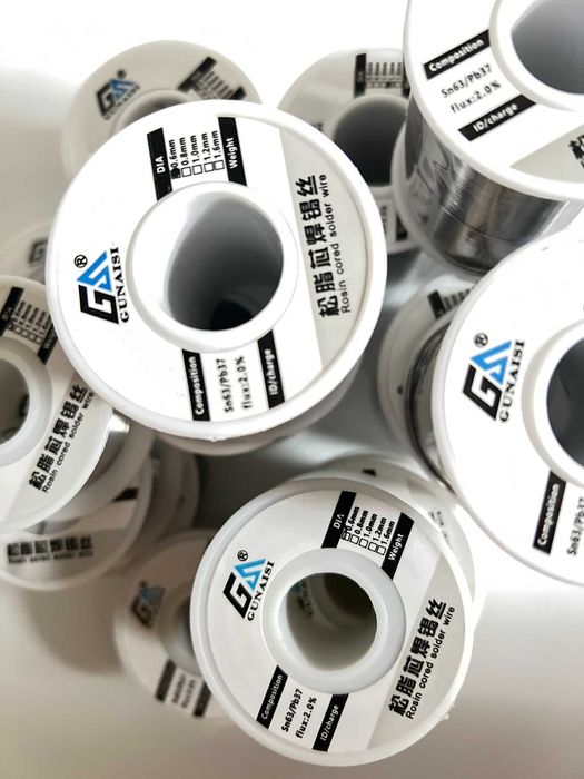 Якісний припій з флюсом Gunaisi 0.3-0.6мм 50 грм 500 грм припой