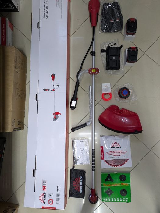 Коса аккумуляторная Vitals Master AZT 36100-1n BL Kit *видео обзор