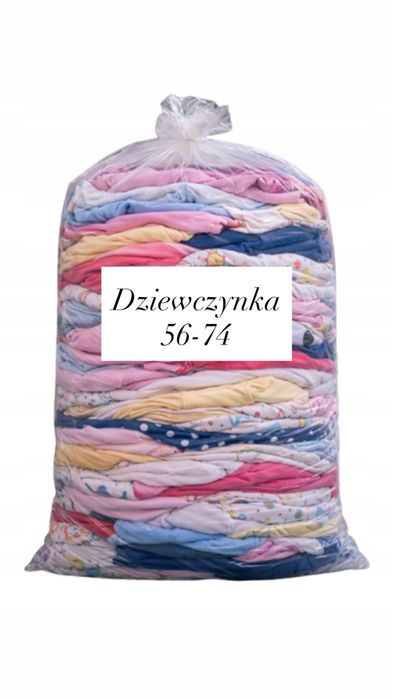 Mega paka Ciuszki 100 sztuk dla dziewczynki 56, 62, 68, 74