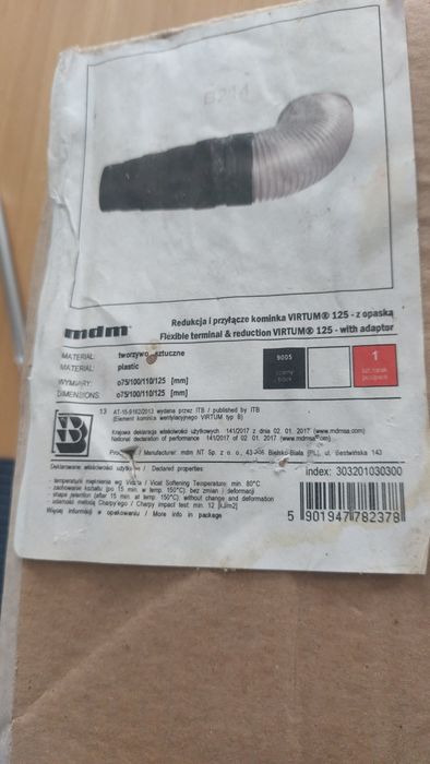 Przyłącze kominka Vitrum