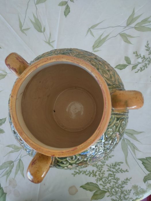 Vaso antigo em cerâmica "Aleluia".