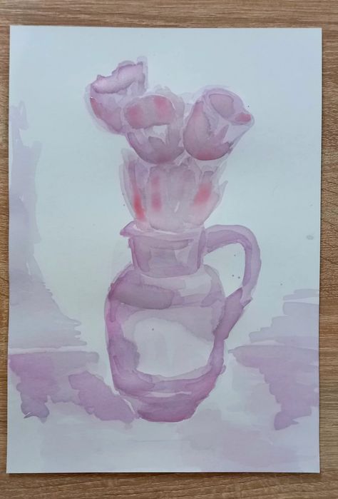 Картина вином "Тюльпани" у рамці