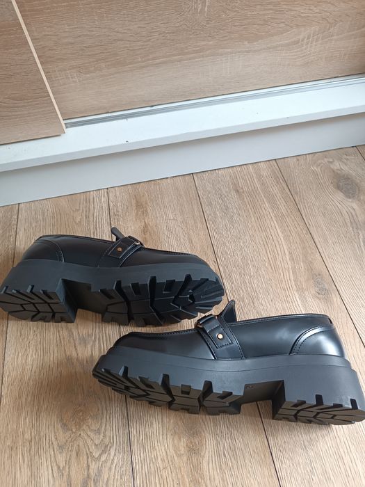 Czarne mokasyny rozmiar 45