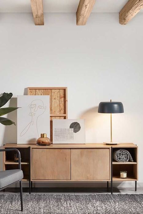 Movel de TV | Kave Home | 160 x 56 cm | Madeira sólida de manga