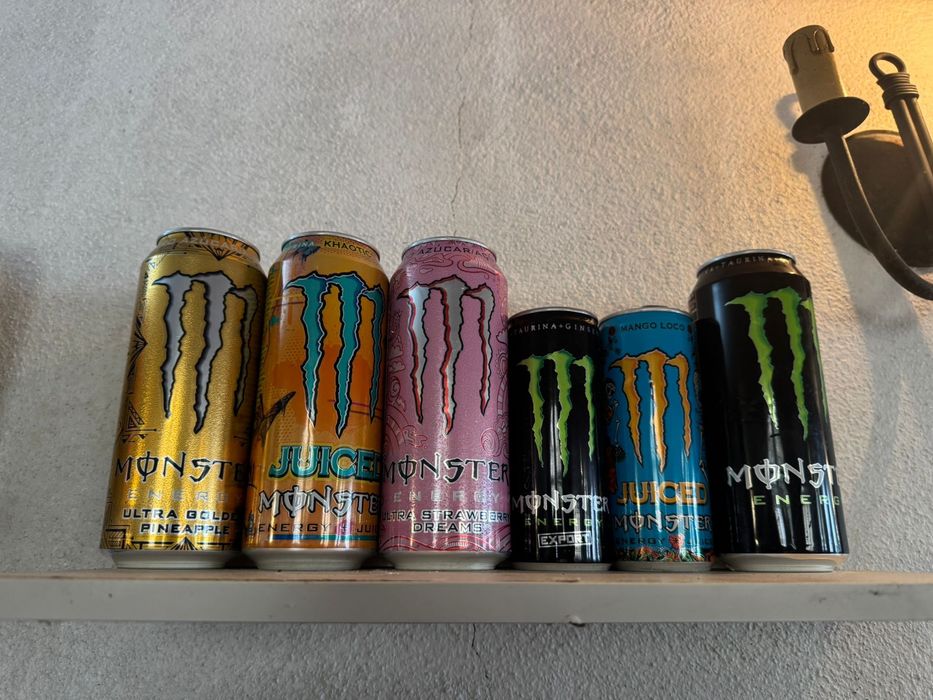 Latas da monster energy  para coleçao