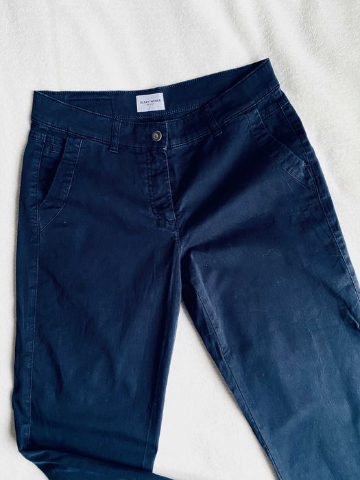 Czarne materiałowe spodnie Gerry Weber Edition - rozm. M