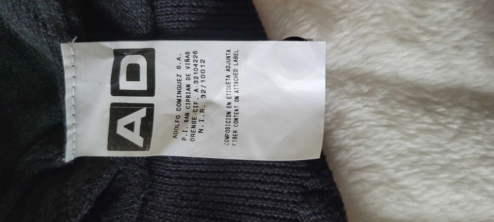 Czarny sweter męski lekki bawełna Adolfo Dominguez, roz S
