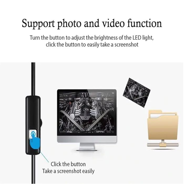 Endoskop/boroskop kamera microUSB do telefonu z Android, PC Windows