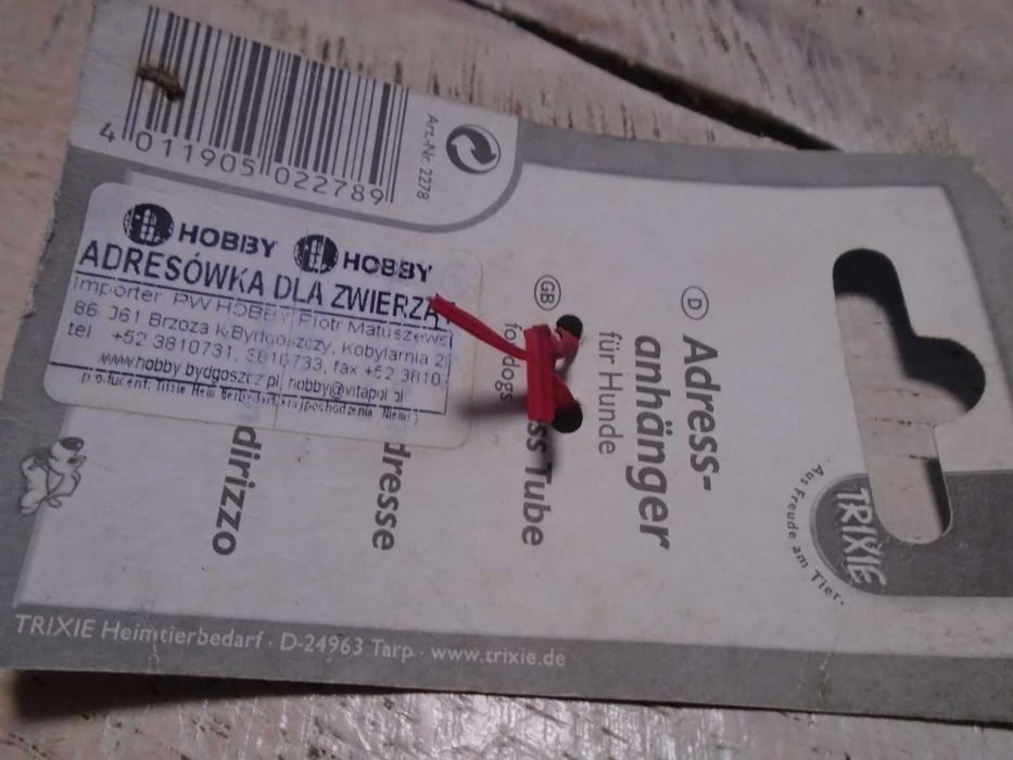 adresówka dla zwierząt