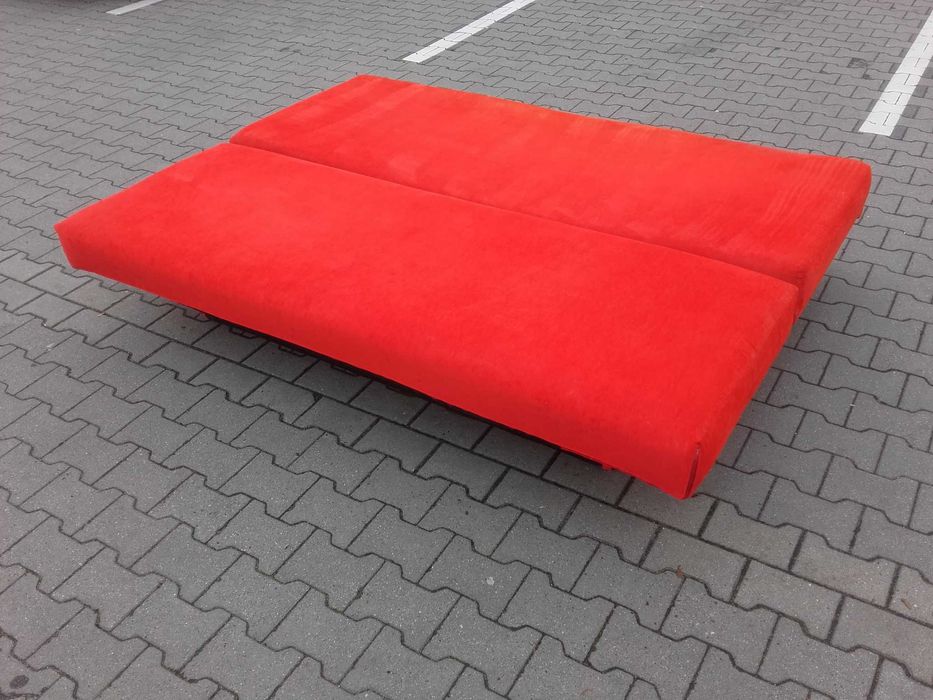 SOFA rozkladana 140x200cm -Czerwien FERRARI nie IKEA KLER KLOSE +DOWÓZ