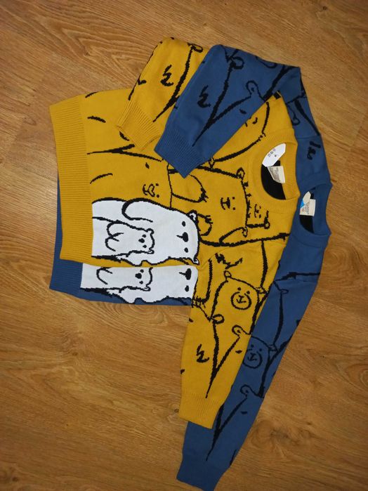 В'язана бавовняна кофтинка для хлопчиків