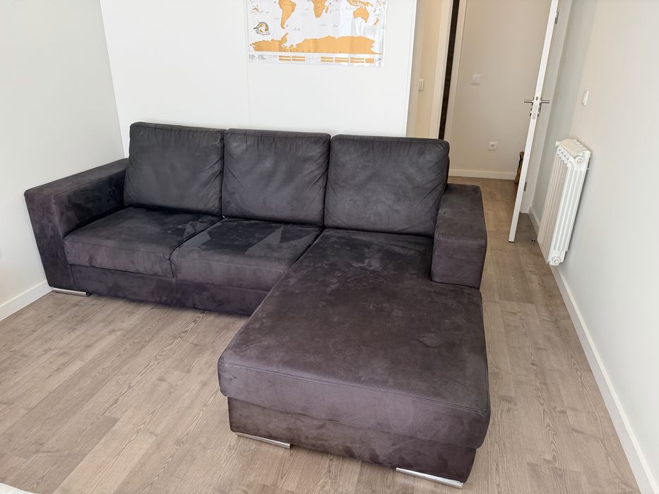 Sofá Chaise-Longue Confortável - Espumas Alta Densidade (Excelente Estado)