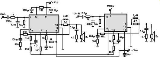 STK 4141 V – 30W+30W Audio Amplifier – Stereo (new)64586348728451124