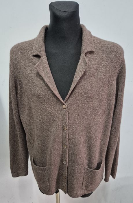 PETER HAHN roz. 50 3/4XL sweter kaszmir 100 % kardigan damski premium