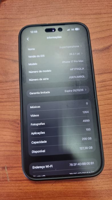 Iphone 17 pro max 256Gb
