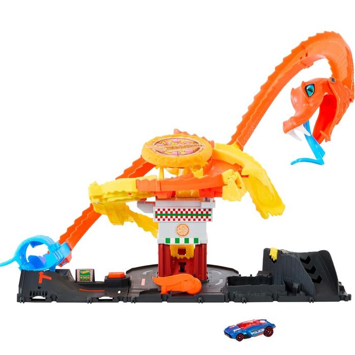 Ігровий набір Трек Хот Вілс Атака Кобри Hot Wheels City Pizza Slam Cobra Attack