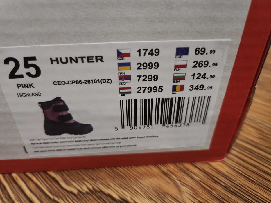 Buty zimowe HUNTER