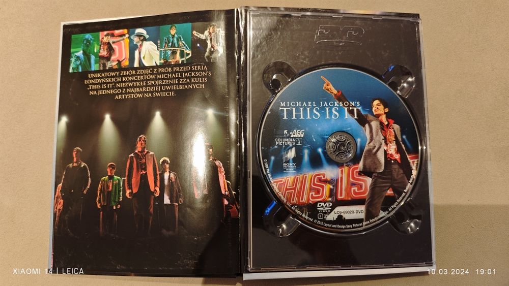 DVD This is it Michael Jackson