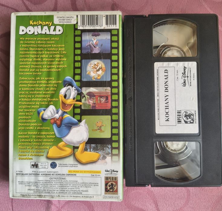 Disney Kochany Donald VHS