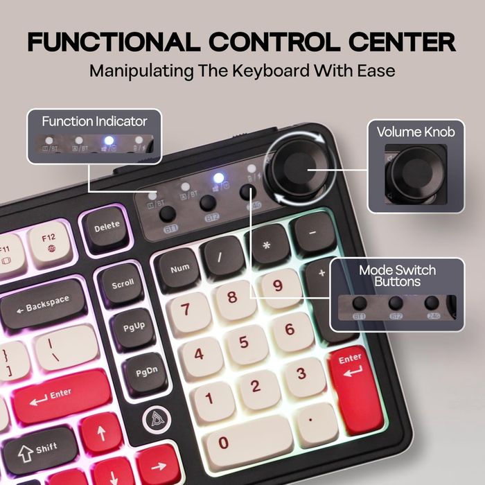 ‼️AJAZZ AF98 Plus бездротова мембранна клавіатура‼️