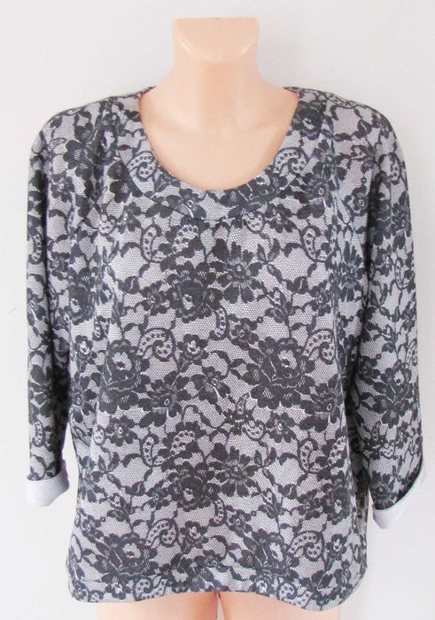 G21 damska bluza dresowa a'la koronka XL/XXL