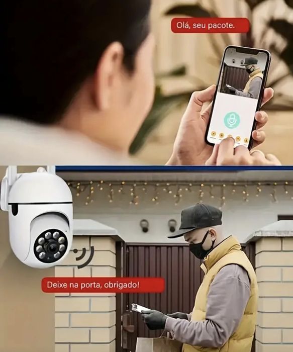 Câmera de Vigilância WiFi 2,4G 1080P HD