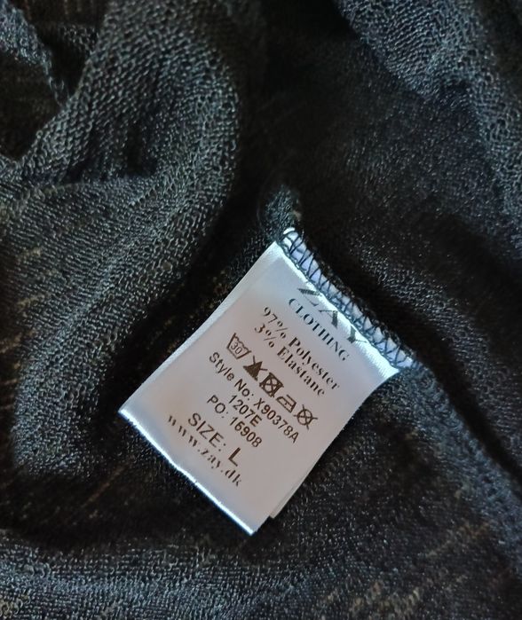 Zay Bolerko wizytowe czarne z połyskiem XL / XXL