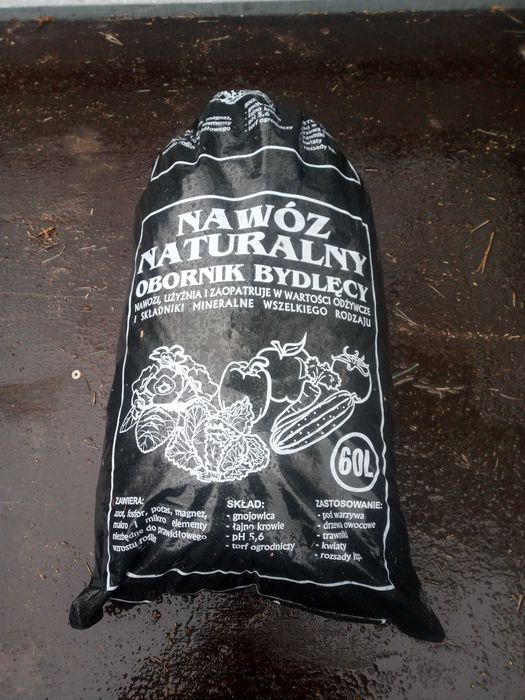 Zrębka ściółkowa pod krzewy, do ogrodu, Obornik bydlęcy