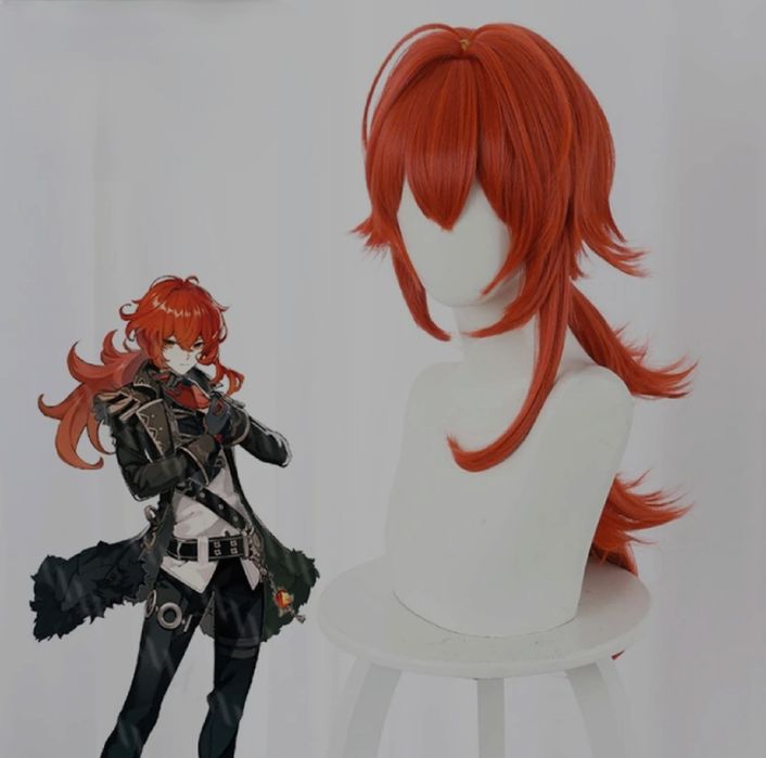 Strój Diluc Ragnvindi Cosplay z peruką