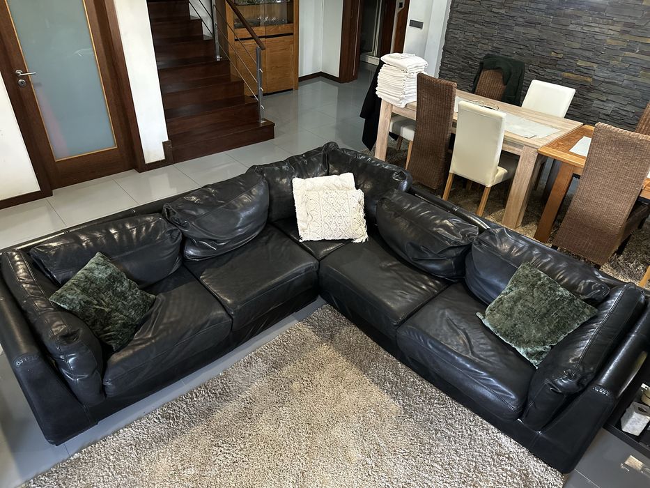 Sofá em Pele modular “Vintage”