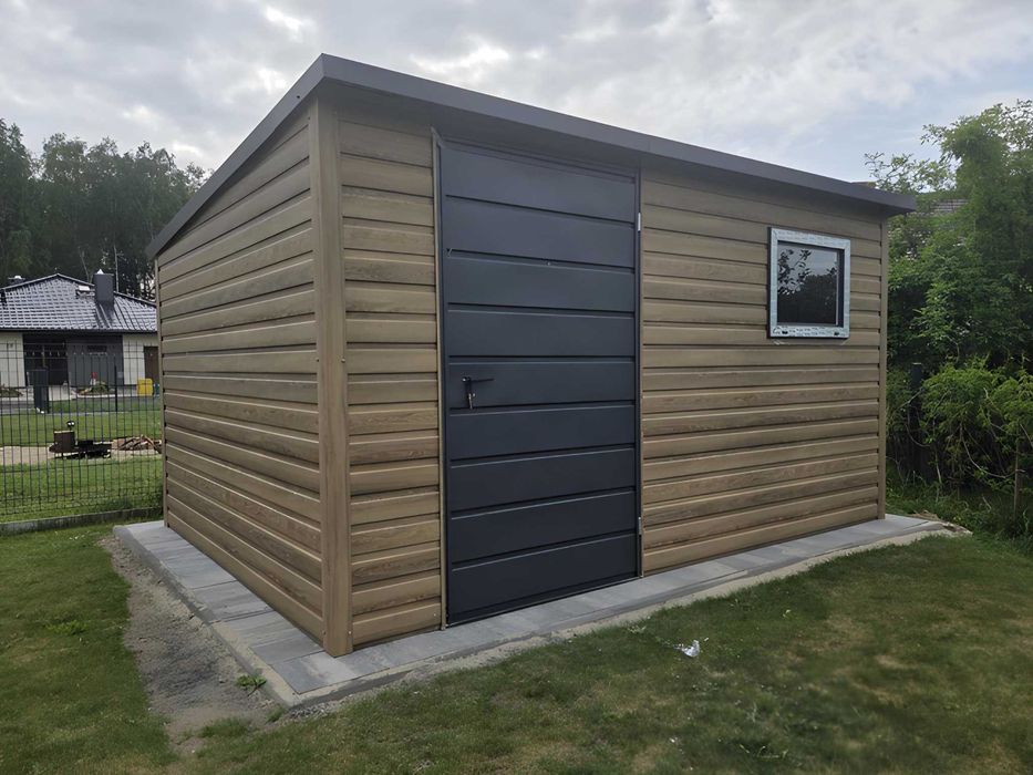 Domek Schowek Ogrodowy 4×3 Winchester spad na tył, okno, drzwi