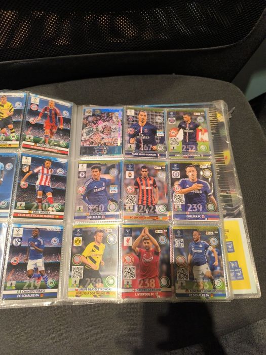 Karty piłkarskie Panini Adrenalyn 2012, 2013, 2014, 2015