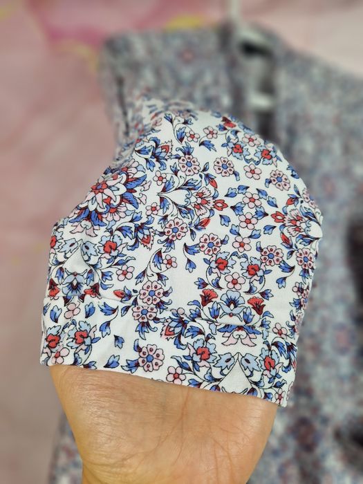 Marynarka żakiet narzutka wiskoza new Look 42 XL kwiaty