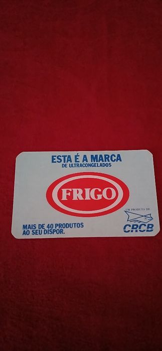 Calendário de bolso Frigo de 1991