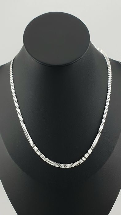 Naszyjnik łańcuszek srebrny pr.925 45cm bismarck