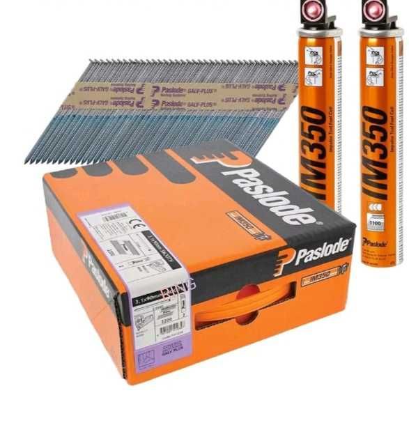 Paslode im350 Gwozdzie 2500 sztuk + 2gazy