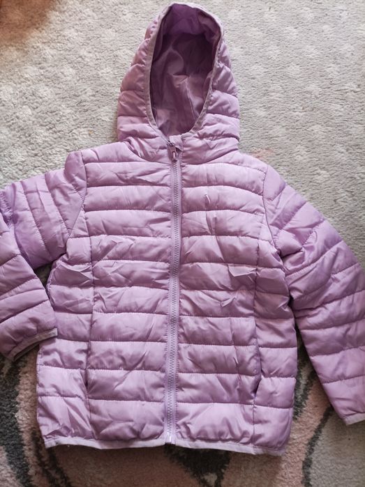 Kurtka pikowana Sinsay 110 cm, fiolet, przejściowa