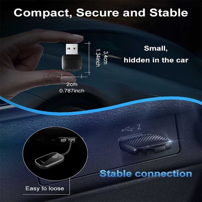 Adapter CarPlay Android Auto 2 w 1 Bezprzewodowy BT