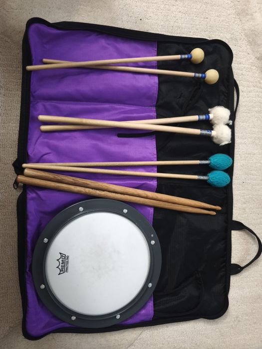 Kit de iniciação percussão + metrónomo digital