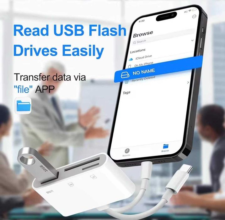 Card Reader Adapter для iPhone iPad MacBook Samsung Android