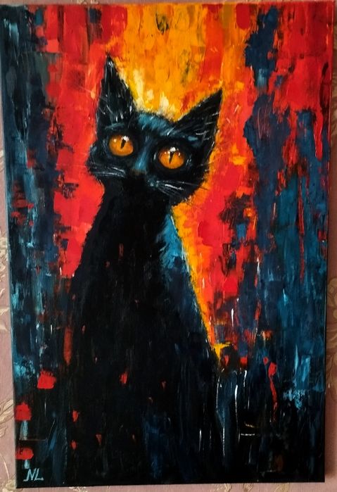 Картина олією "Котик"