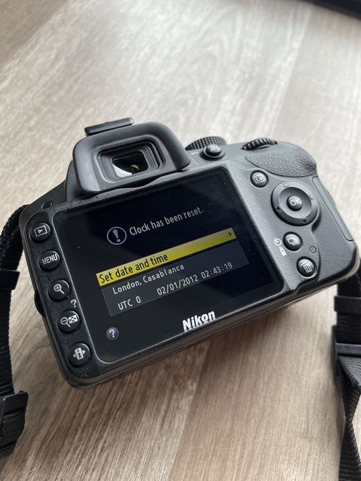 Set of Nikon D3200 photo camera with cable, charger, memory card, etc64752024133505120