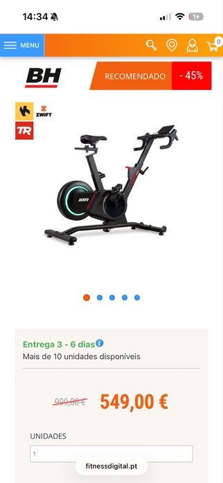 Smart Bike - Arrow Connect-Kinomap, Zwift, Trainerroad -Inércia 16kg