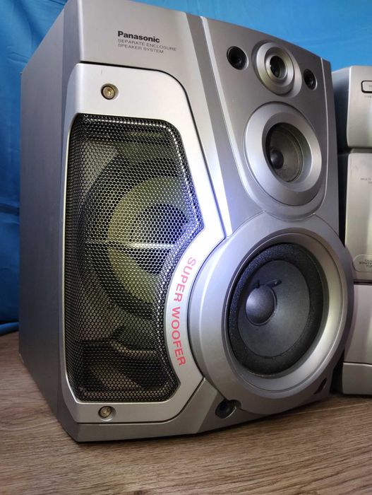 Потужний 700 Вт Panasonic AK-45 ( Блютуз - AUX ) Внутри сабы сабвуферы