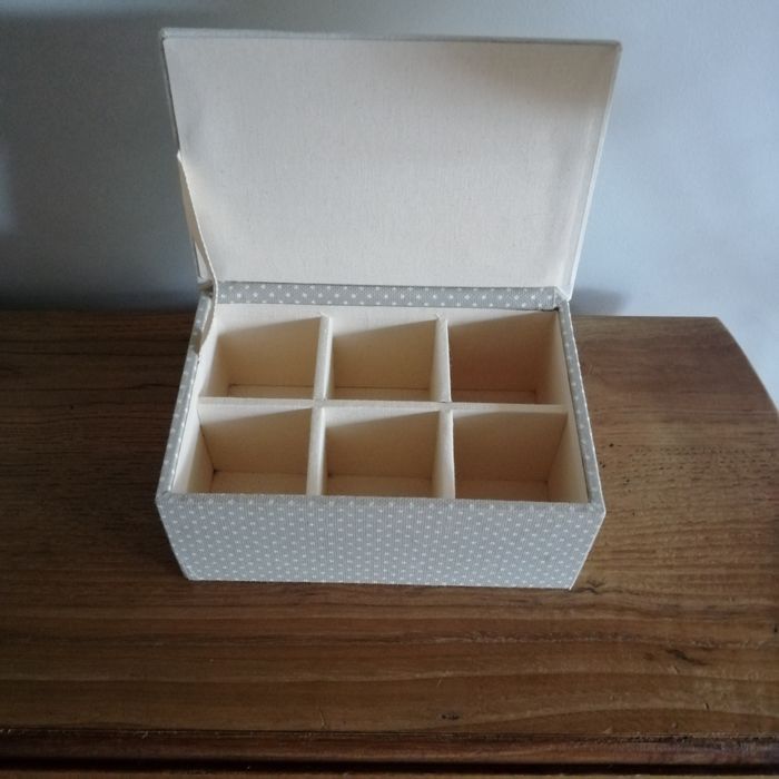 Fabric-Lined Tea Box64862115730561122