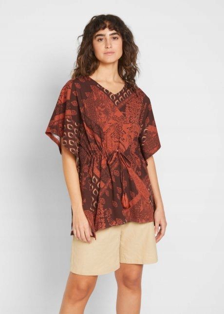 B.P.C bluzka wzorzysta frędzle obszerna r.36/38